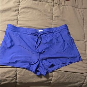 Blue bathing suit bottoms size large never worn